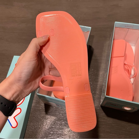 NWT Jeffery Campbell Pink Darbey Jill Jelly Sandals 7 8 - Picture 6 of 7